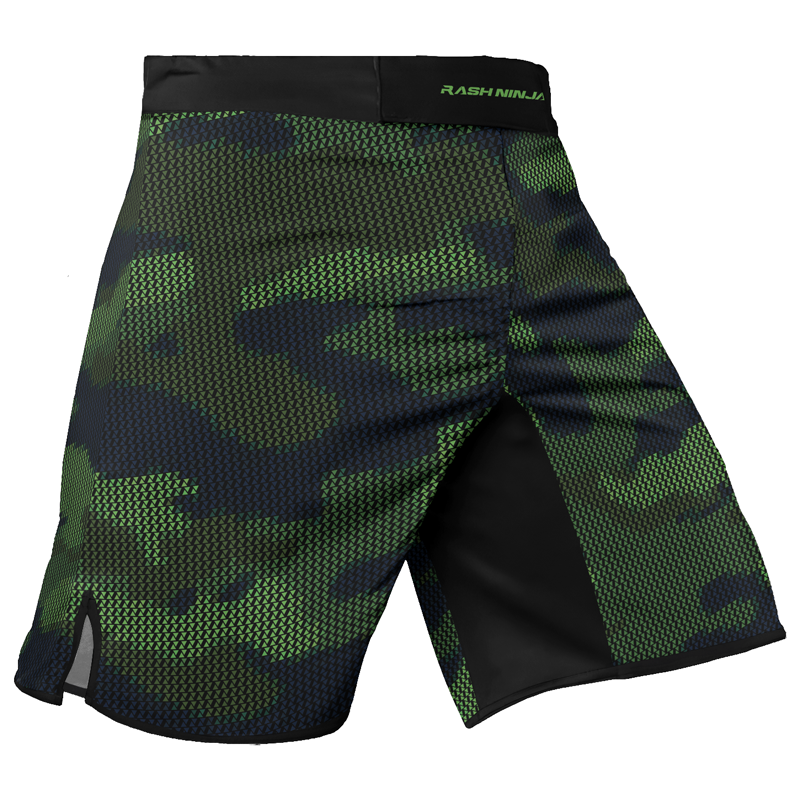 Rashninja Military Woodland Camouflage Men's Fight Shorts