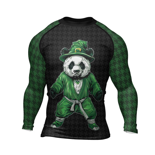 Rashninja Irish Kungfu Panda Men's Long Sleeve Rash Guard