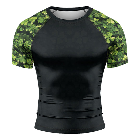 Rashninja Shamrock Warrior Men's Short Sleeve Rash Guard