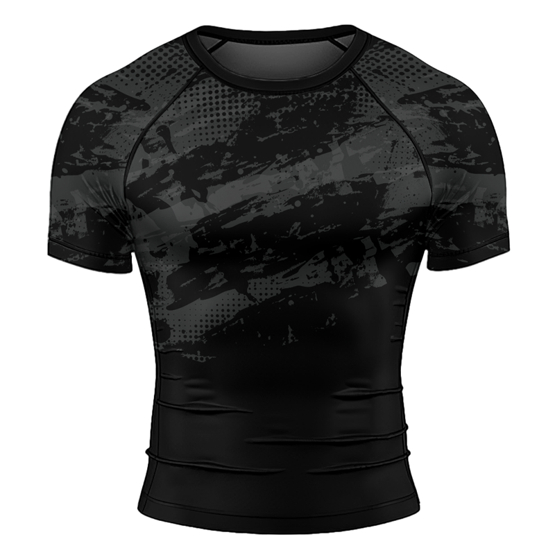 Rashninja Paint Streak Camouflage Men's Short Sleeve Rash Guard