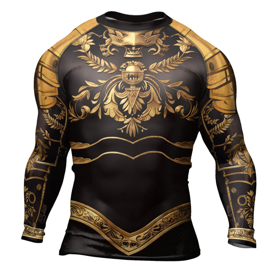 Rashninja Royal Gold Armor Men's Long Sleeve Rash Guard