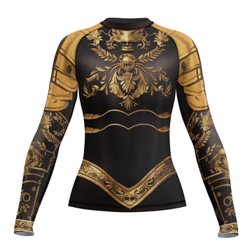 Rashninja Royal Gold Armor Women's Long Sleeve Rash Guard