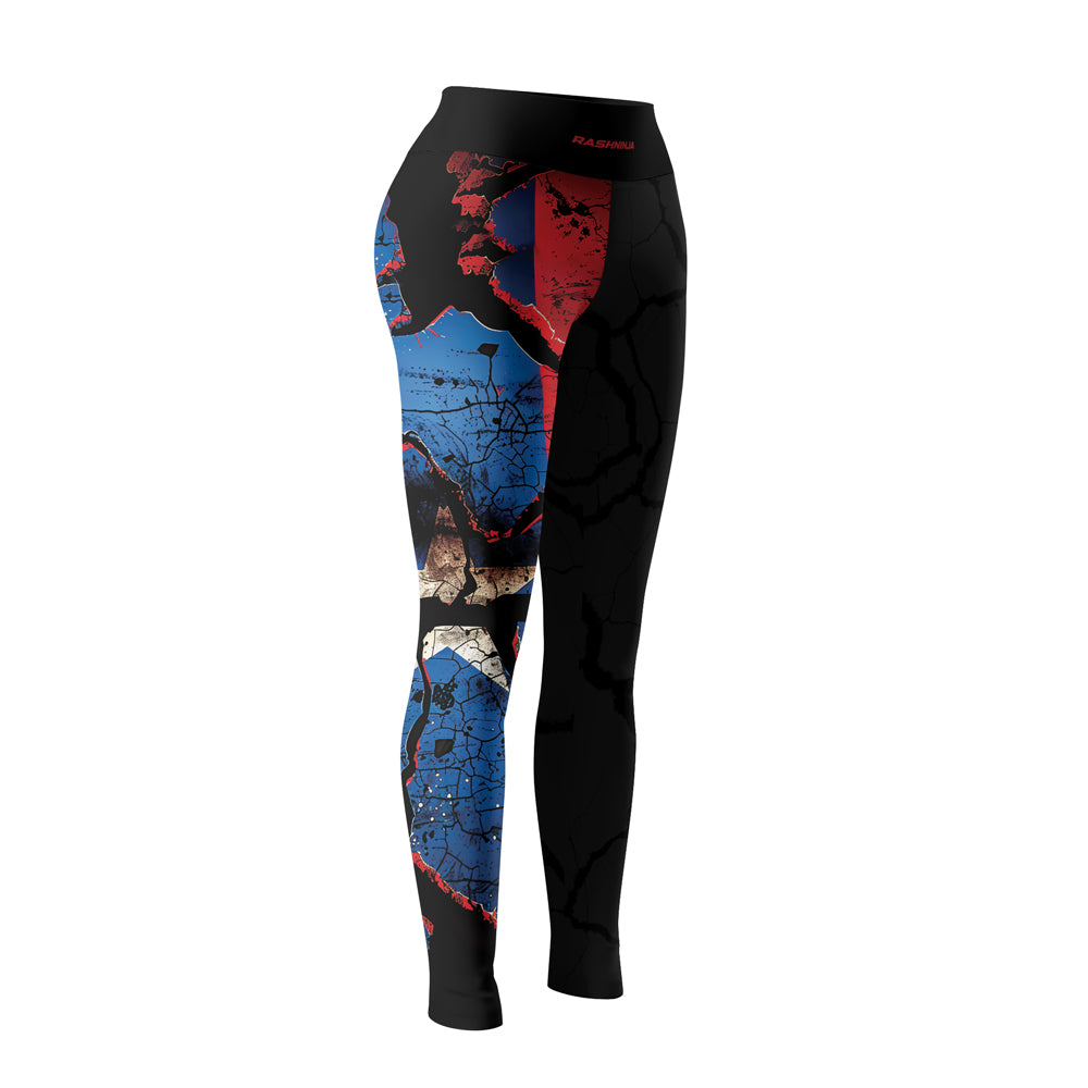 Rashninja Patriot Puerto Rico Flag Women's Leggings
