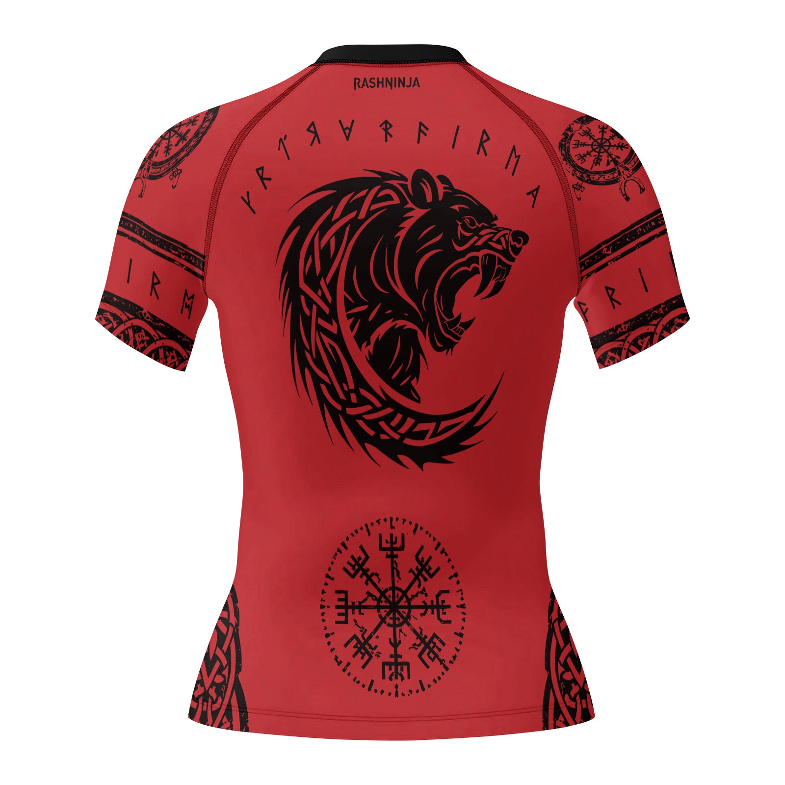 Rashninja Yggdrasil Bear Viking Women's Short Sleeve Rash Guard