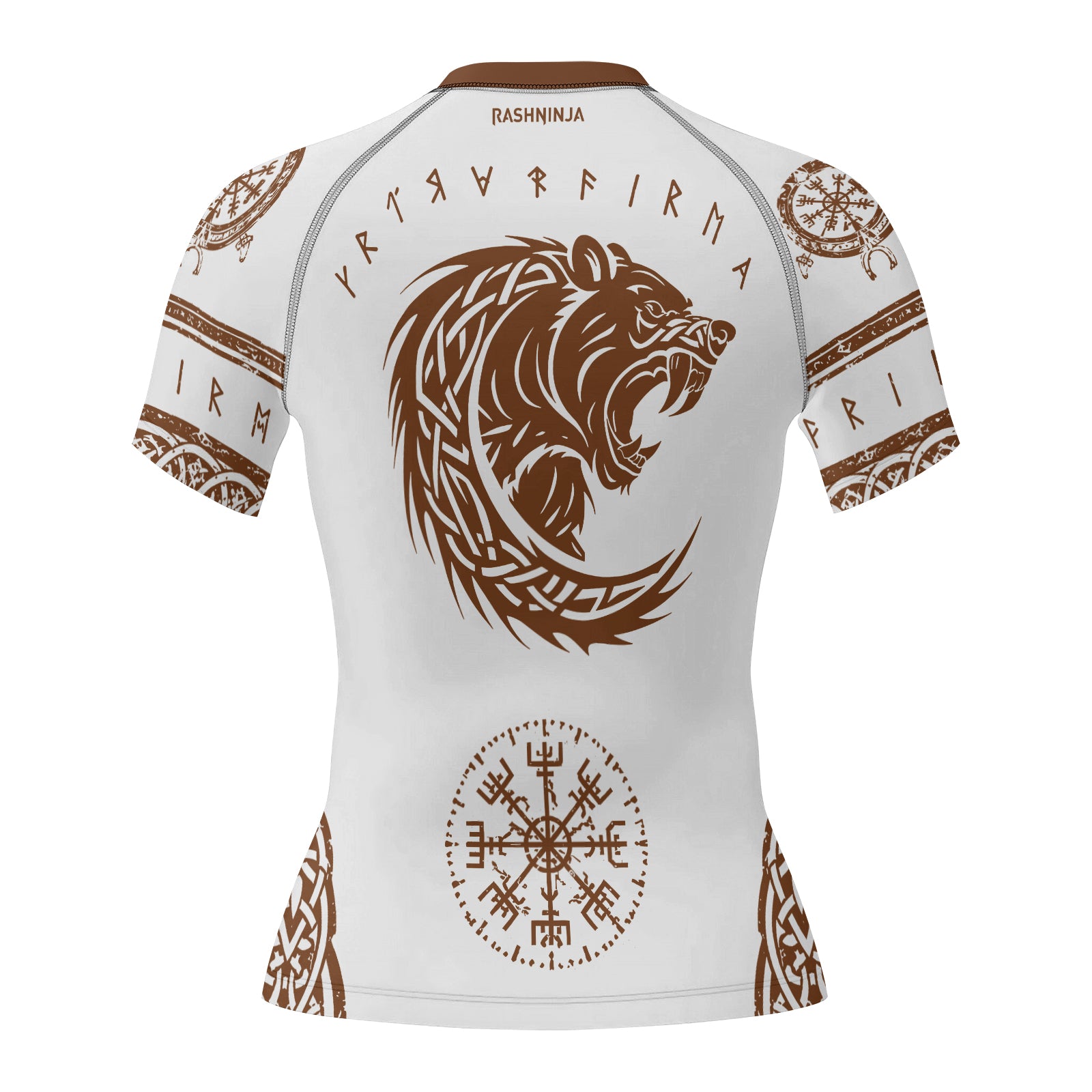 Rashninja Yggdrasil Bear Viking Women's Short Sleeve Rash Guard