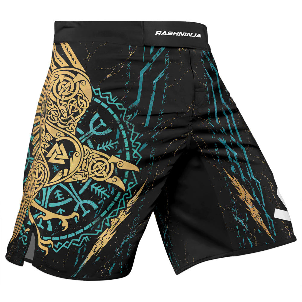 Rashninja Viking Raven Men's Fight Shorts