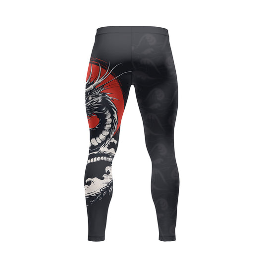 Rashninja Blue Dragon Crimson Men's Spats