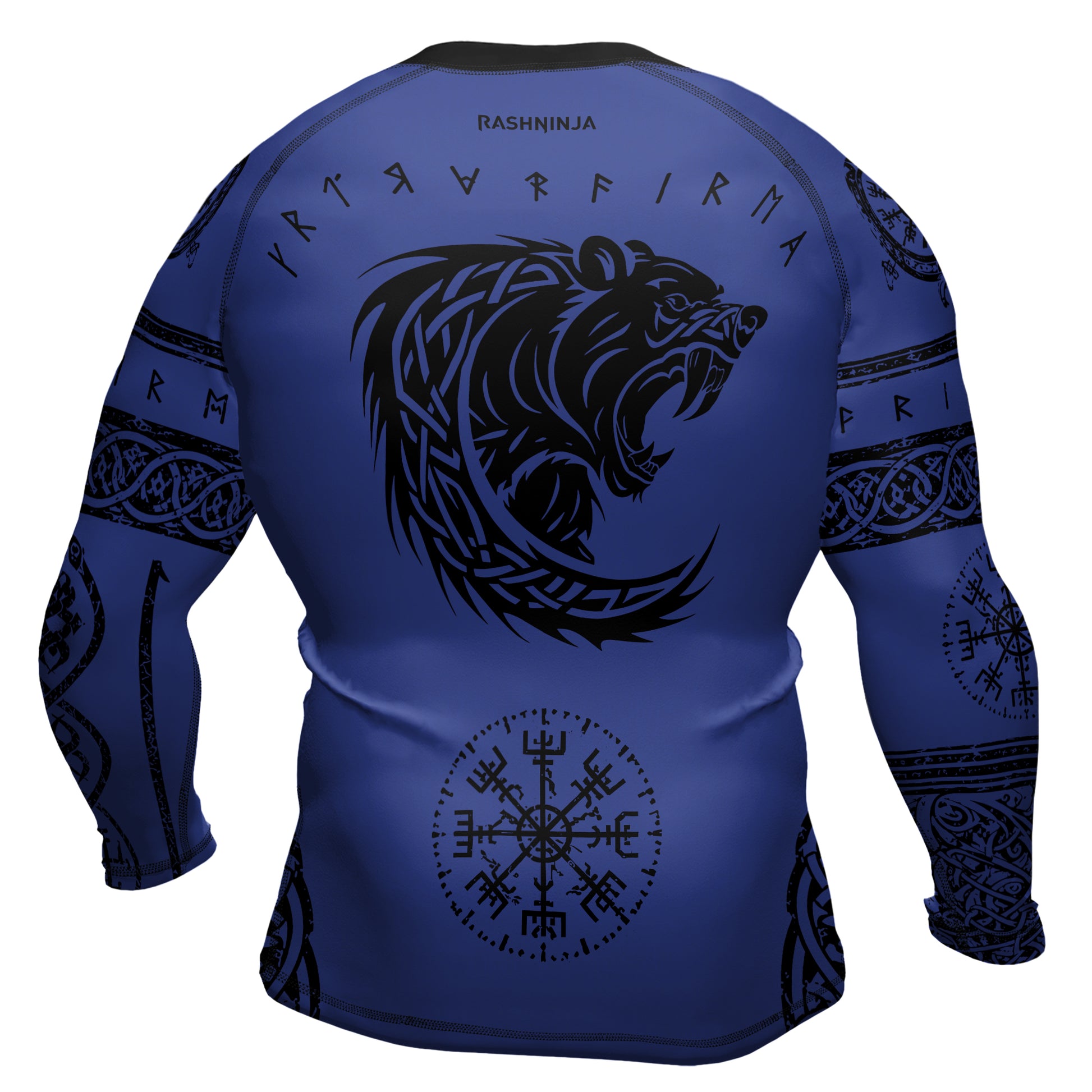 Rashninja Yggdrasil Bear Viking Men's Long Sleeve Rash Guard