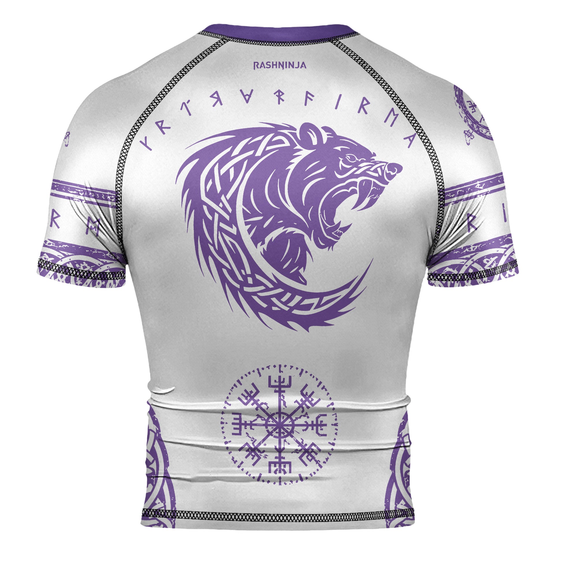 Rashninja Yggdrasil Bear Viking Men's Short Sleeve Rash Guard