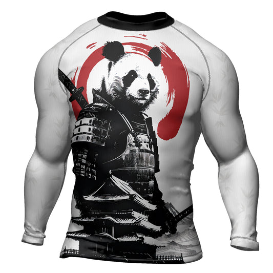 Rashninja Panda Samurai Frost Men's Long Sleeve Rash Guard