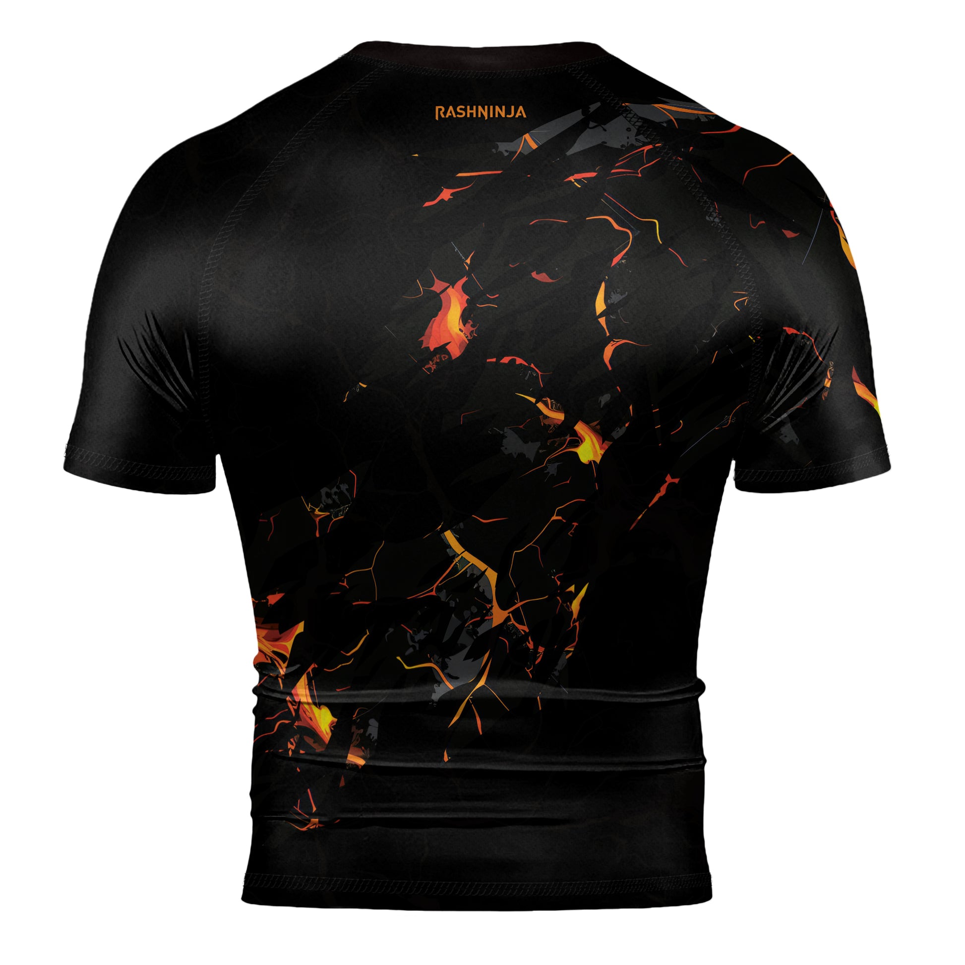 Rashninja Cyber Lava Men's Short Sleeve Rash Guard