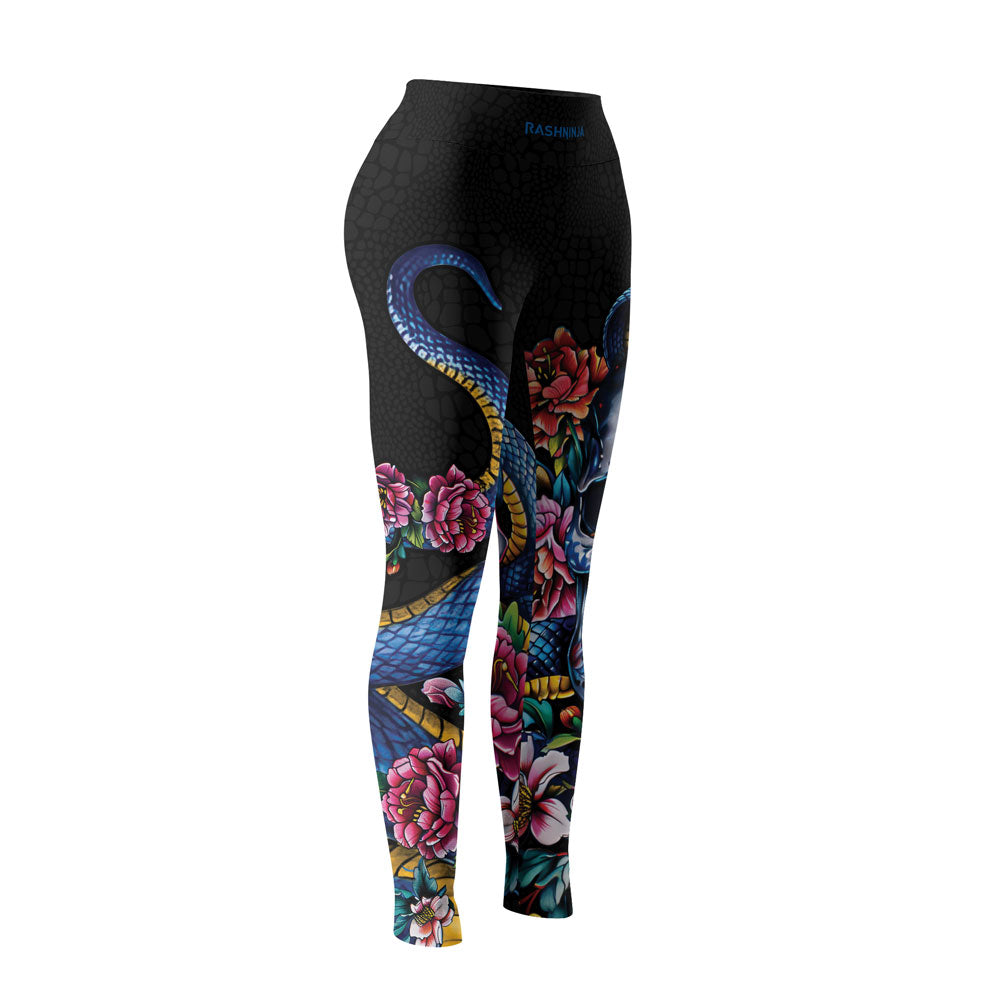 Rashninja Snake Dark Bloom Women's Leggings