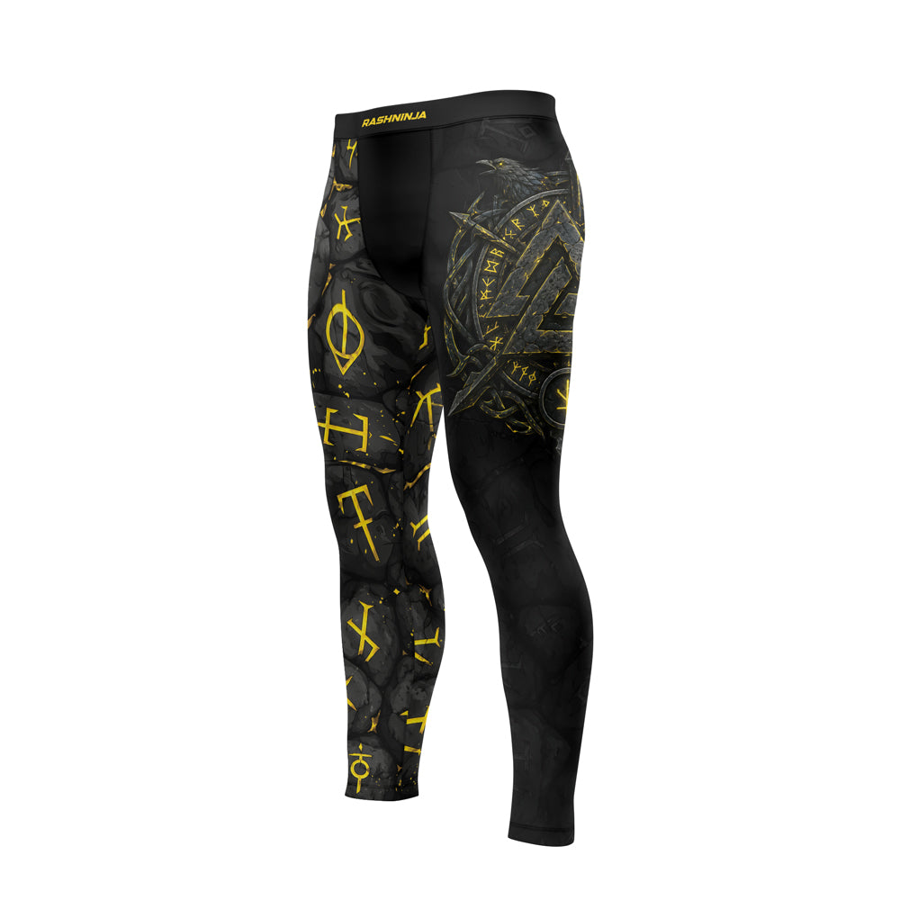 Rashninja Viking Raven Vegvisir Men's Spats