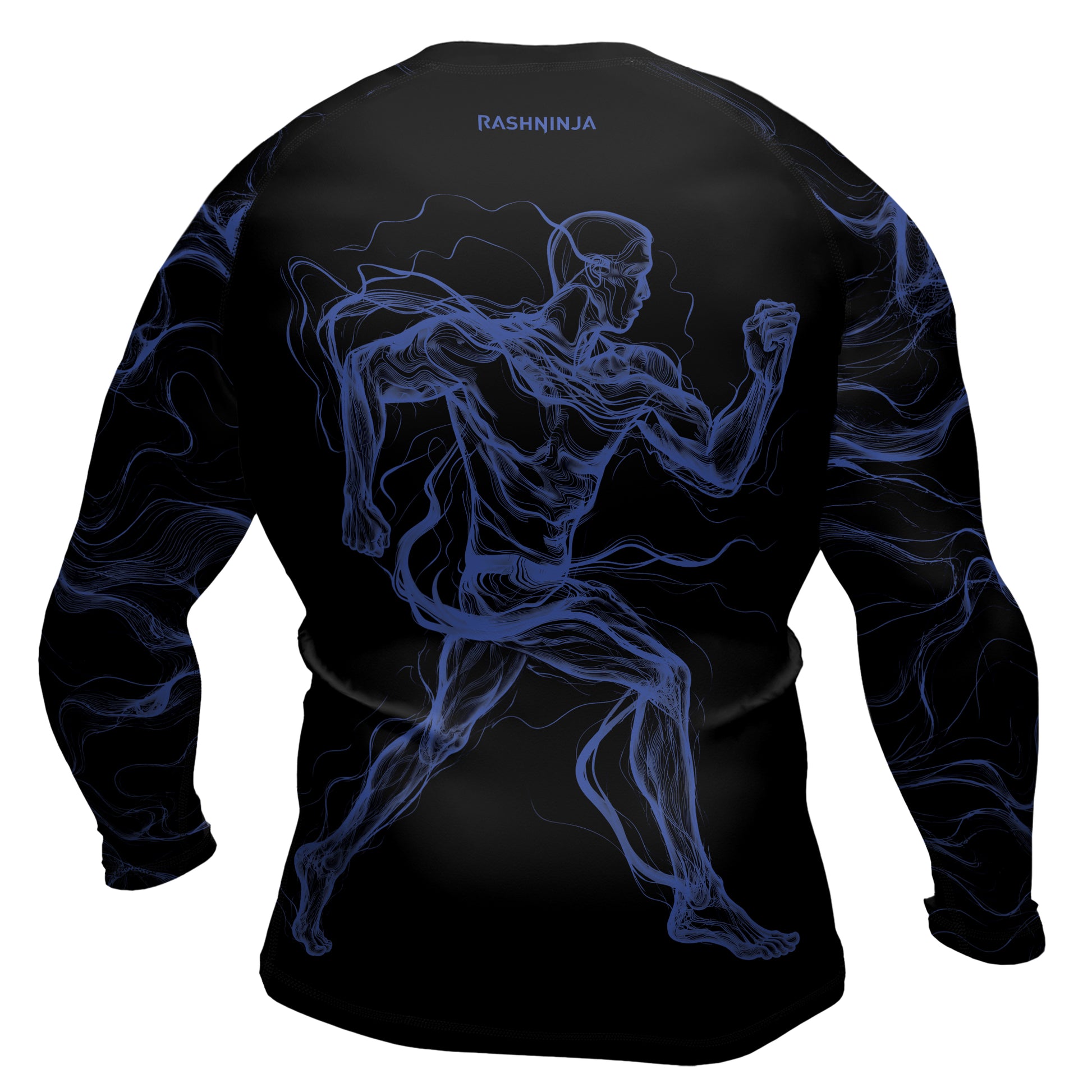 Rashninja Cyber Energy Motion Men's Long Sleeve Rash Guard