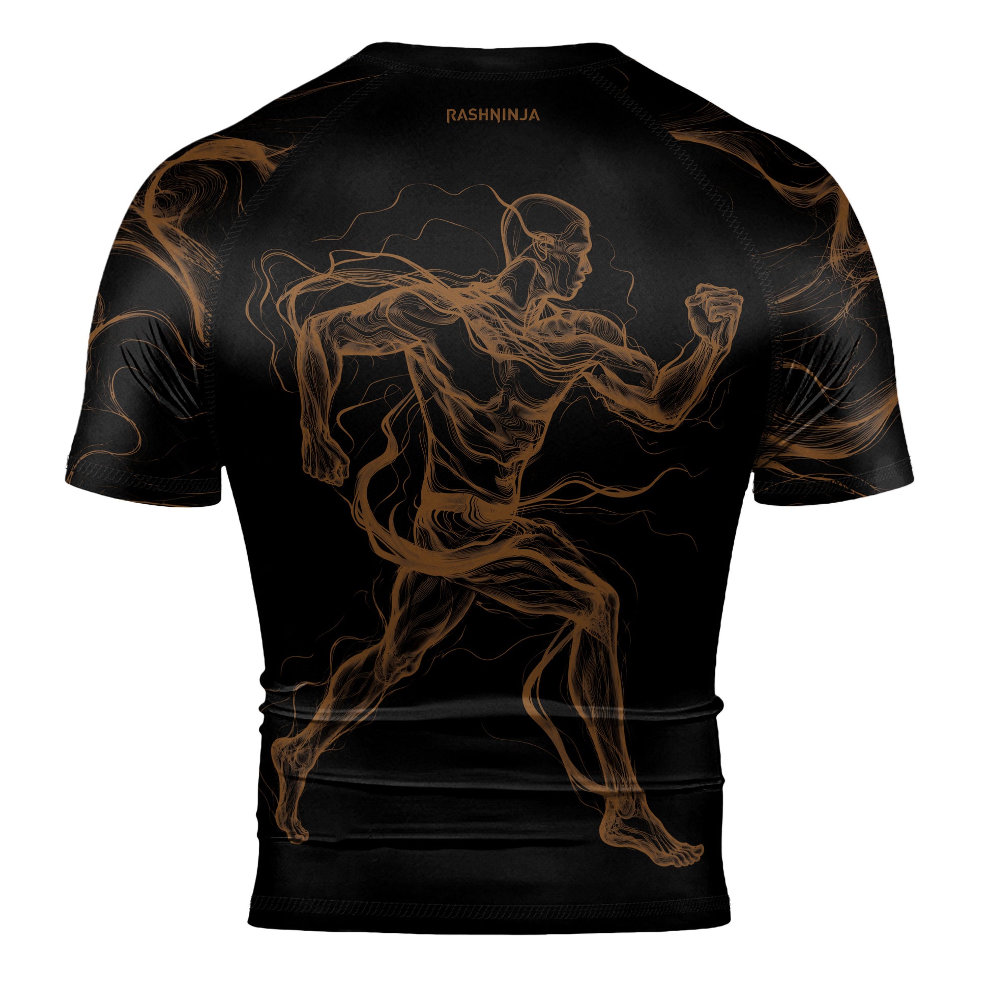 Rashninja Cyber Energy Motion Men's Short Sleeve Rash Guard