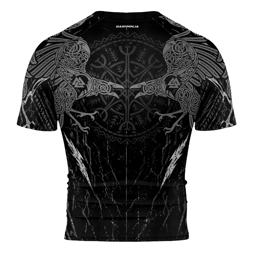 Rashninja Viking Raven Men's Short Sleeve Rash Guard