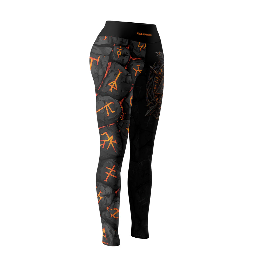 Rashninja Viking Raven Vegvisir Women's Leggings