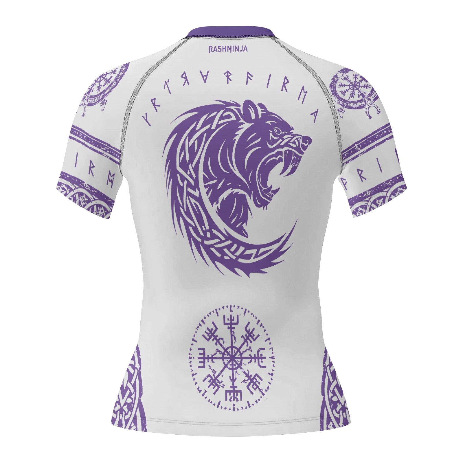Rashninja Yggdrasil Bear Viking Women's Short Sleeve Rash Guard