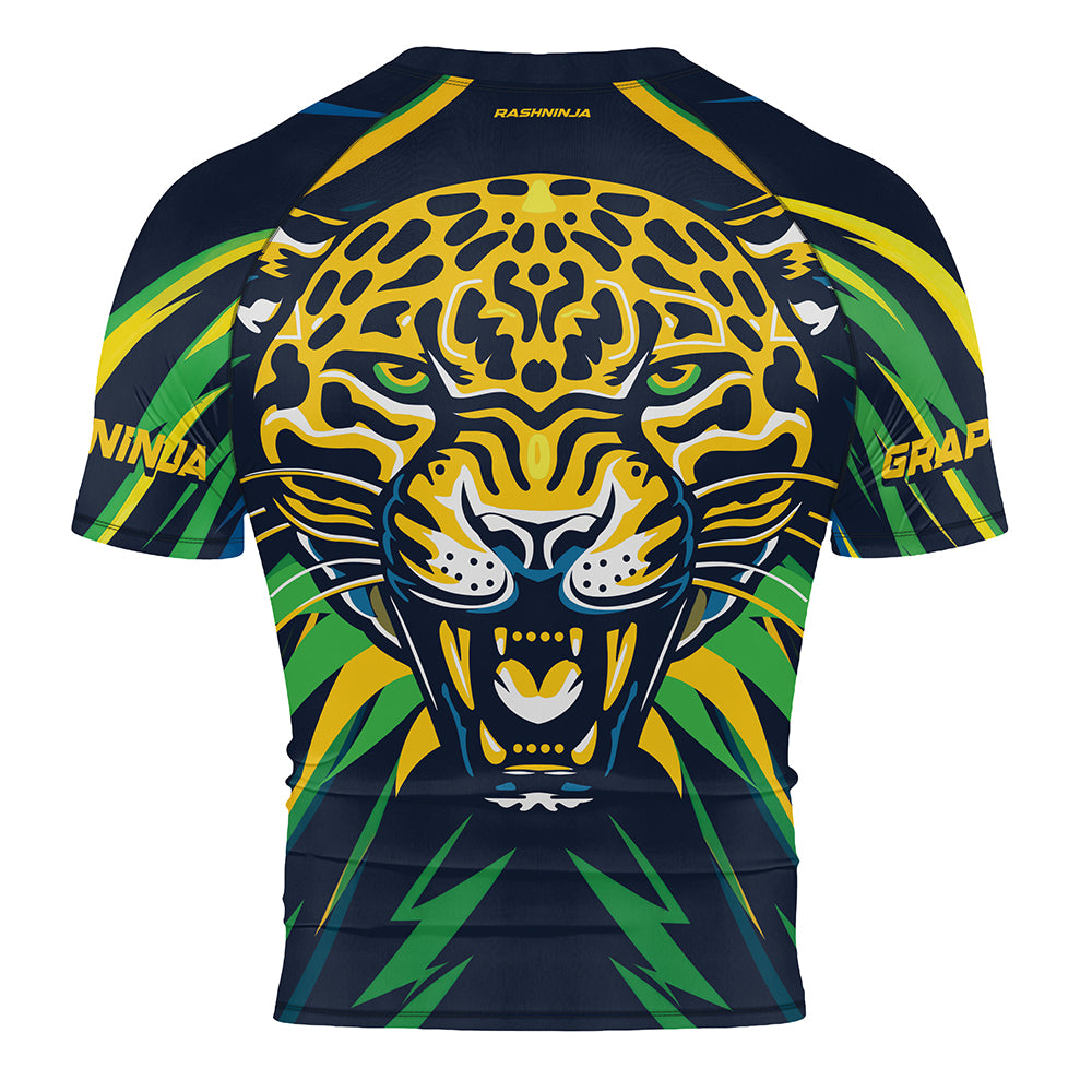 Rashninja Patriot Mexico Flag Men's Short Sleeve Rash Guard