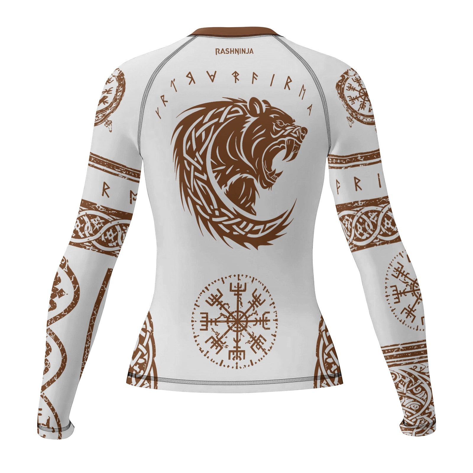 Rashninja Yggdrasil Bear Viking Women's Long Sleeve Rash Guard