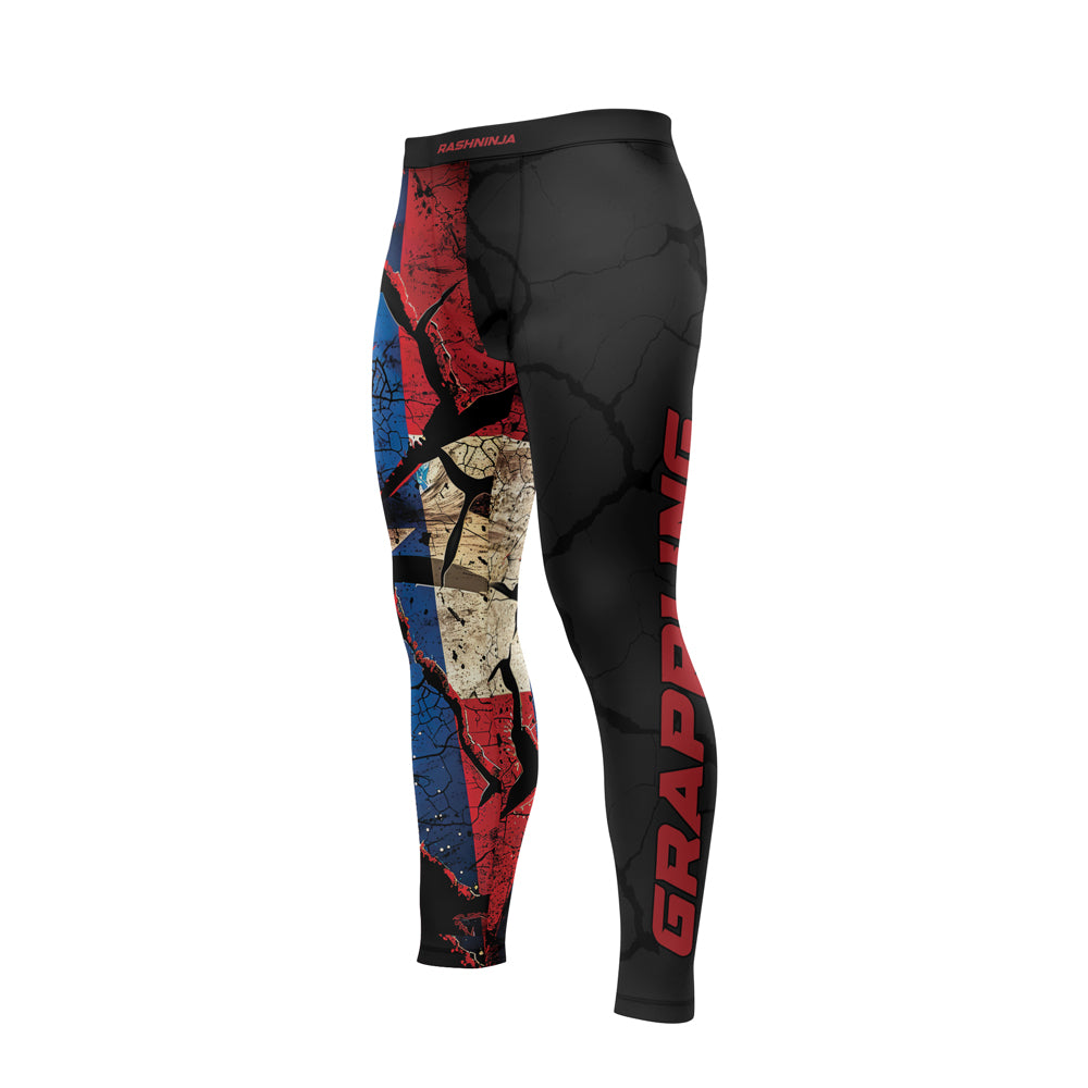 Rashninja Patriot  Puerto Rico Flag Men's Spats