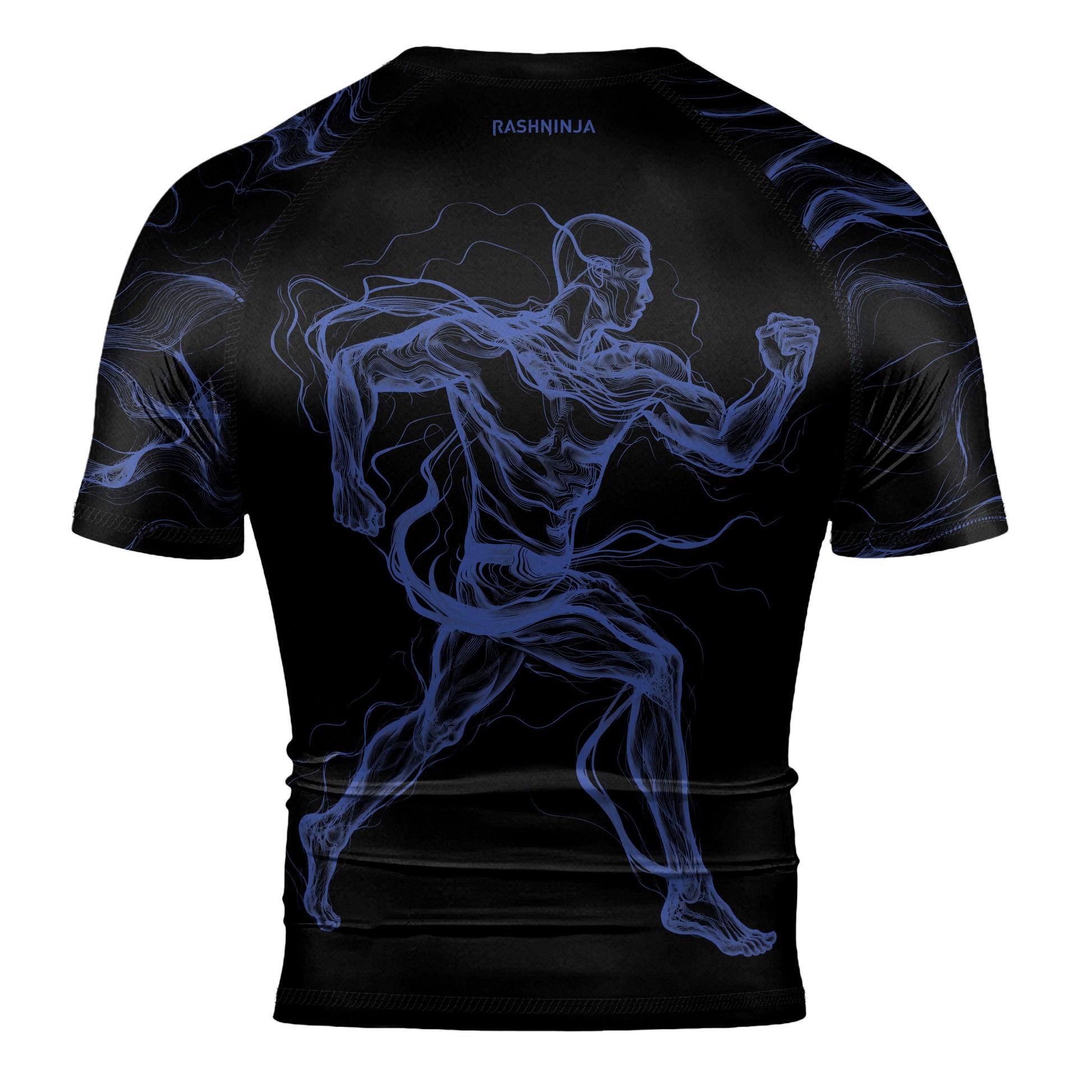 Rashninja Cyber Energy Motion Men's Short Sleeve Rash Guard