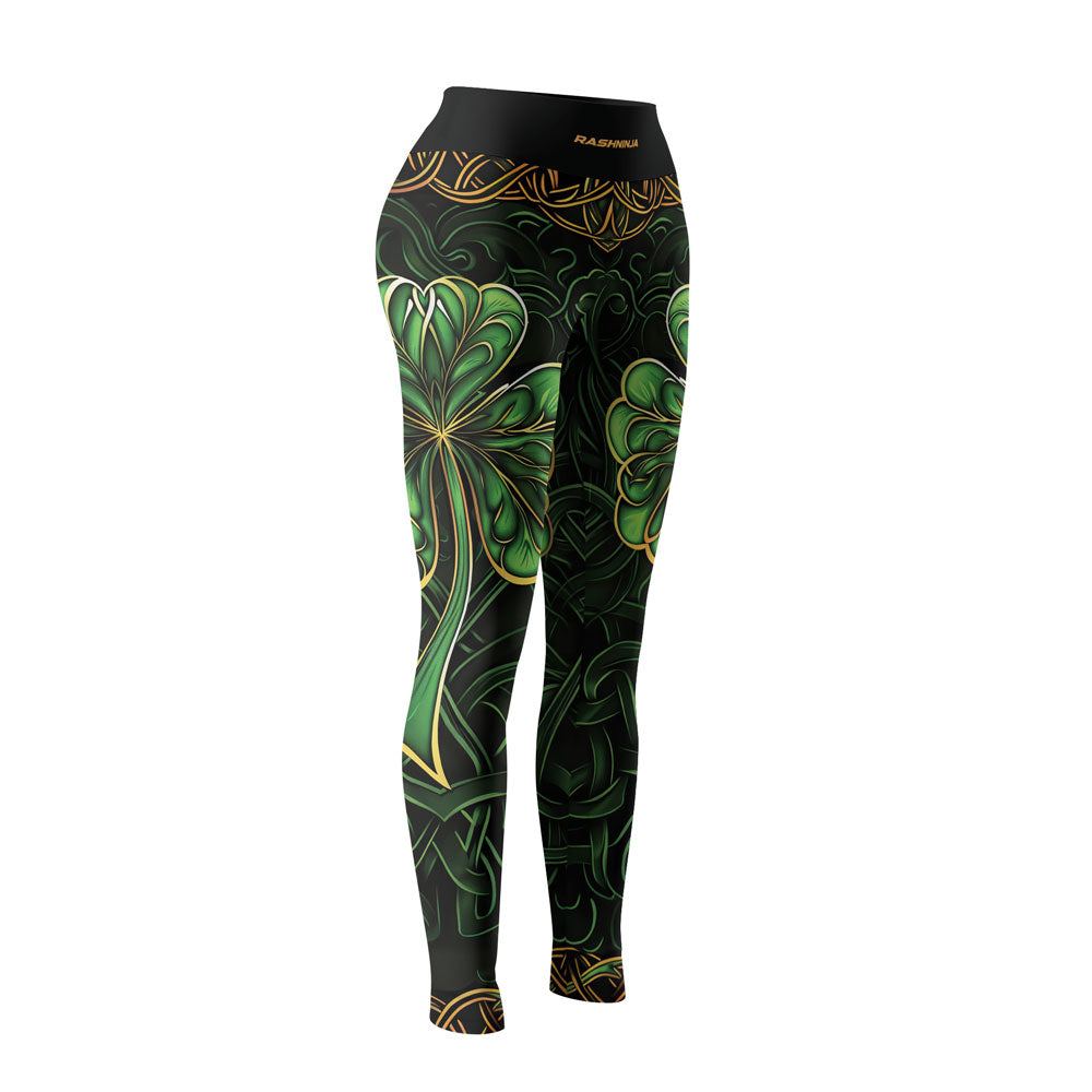 Rashninja Irish Celtic Clover Women's Leggings – St. Patrick's Day Edition