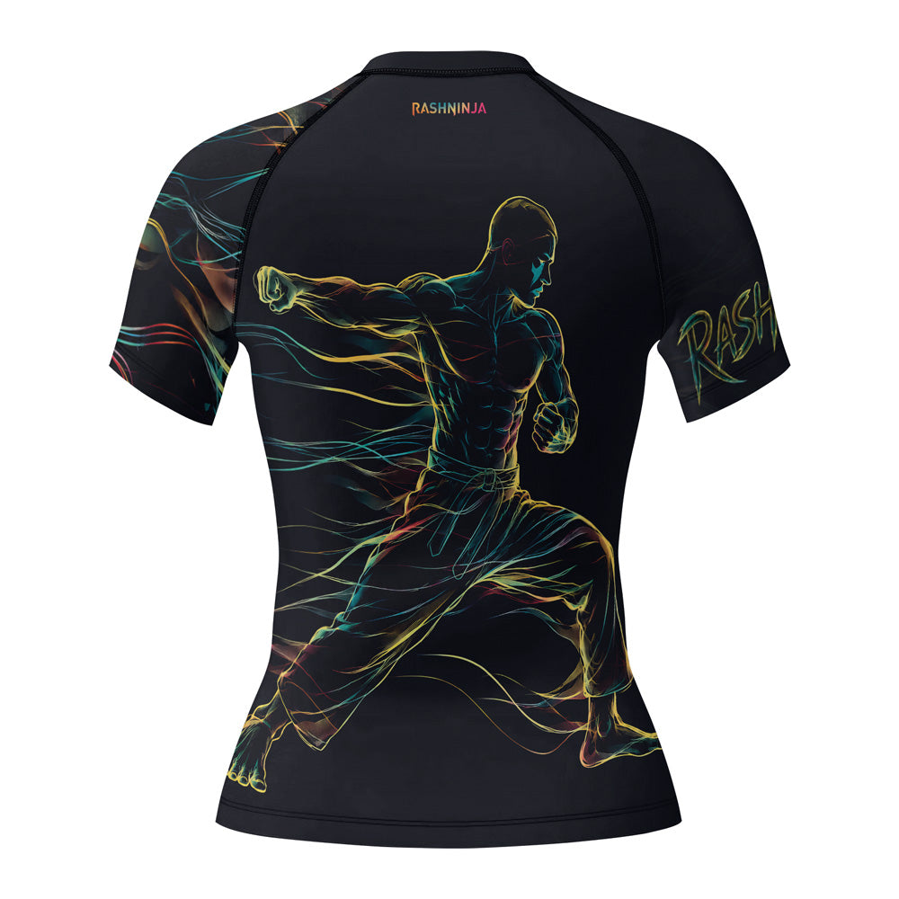 Rashninja Cyber Energy Fighter Women's Short Sleeve Rash Guard