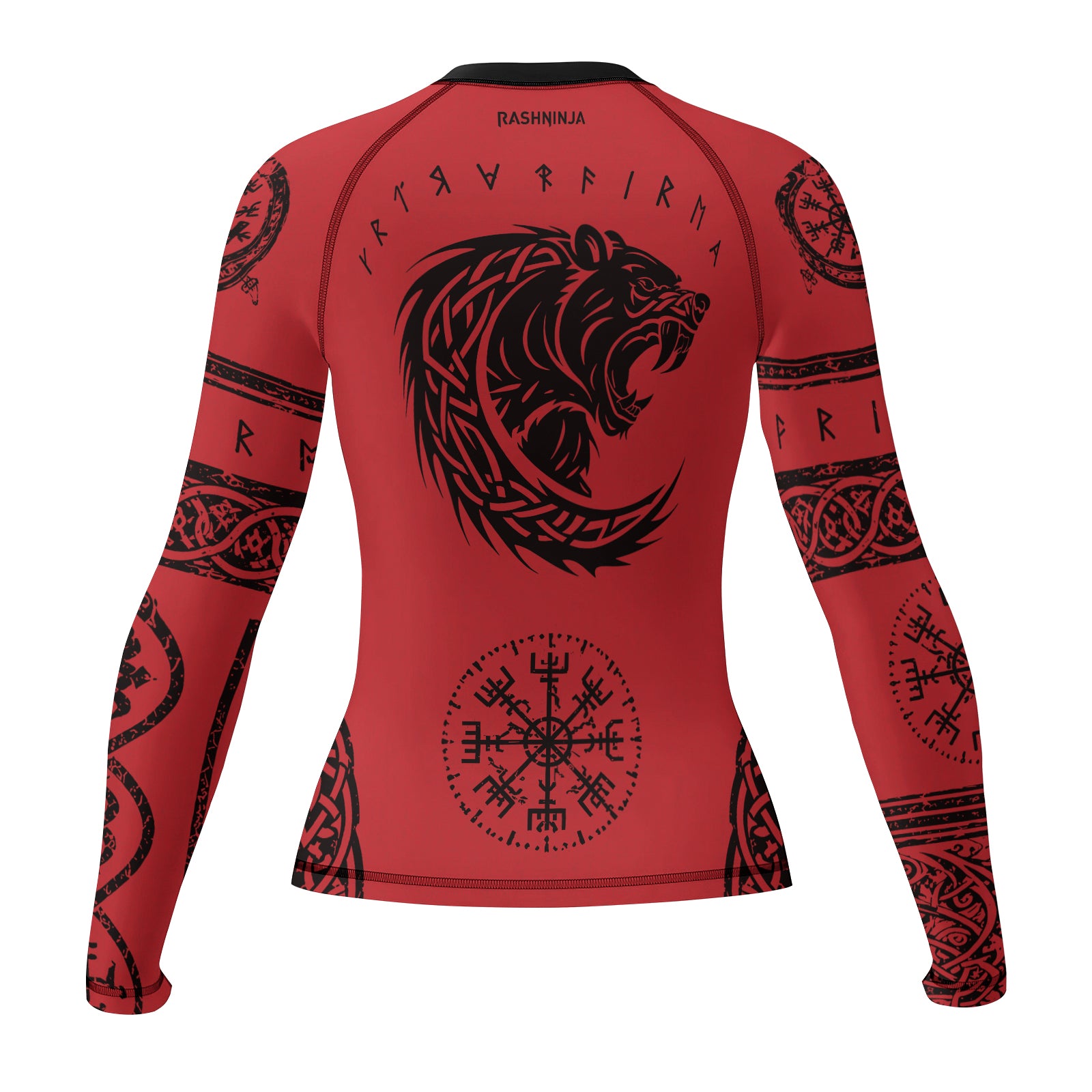 Rashninja Yggdrasil Bear Viking Women's Long Sleeve Rash Guard