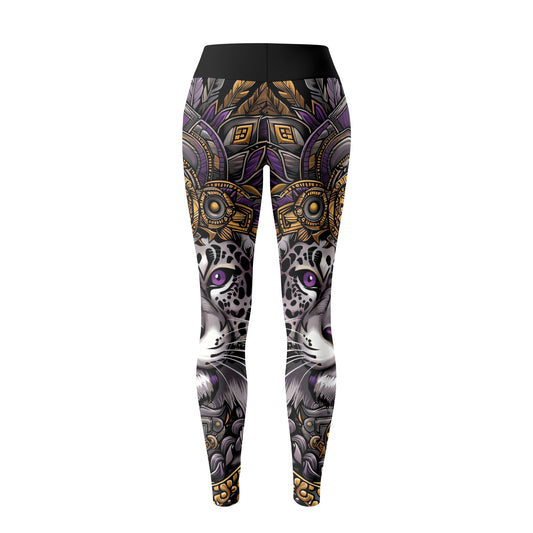 Rashninja Aztec Lion Mandala Women's Leggings