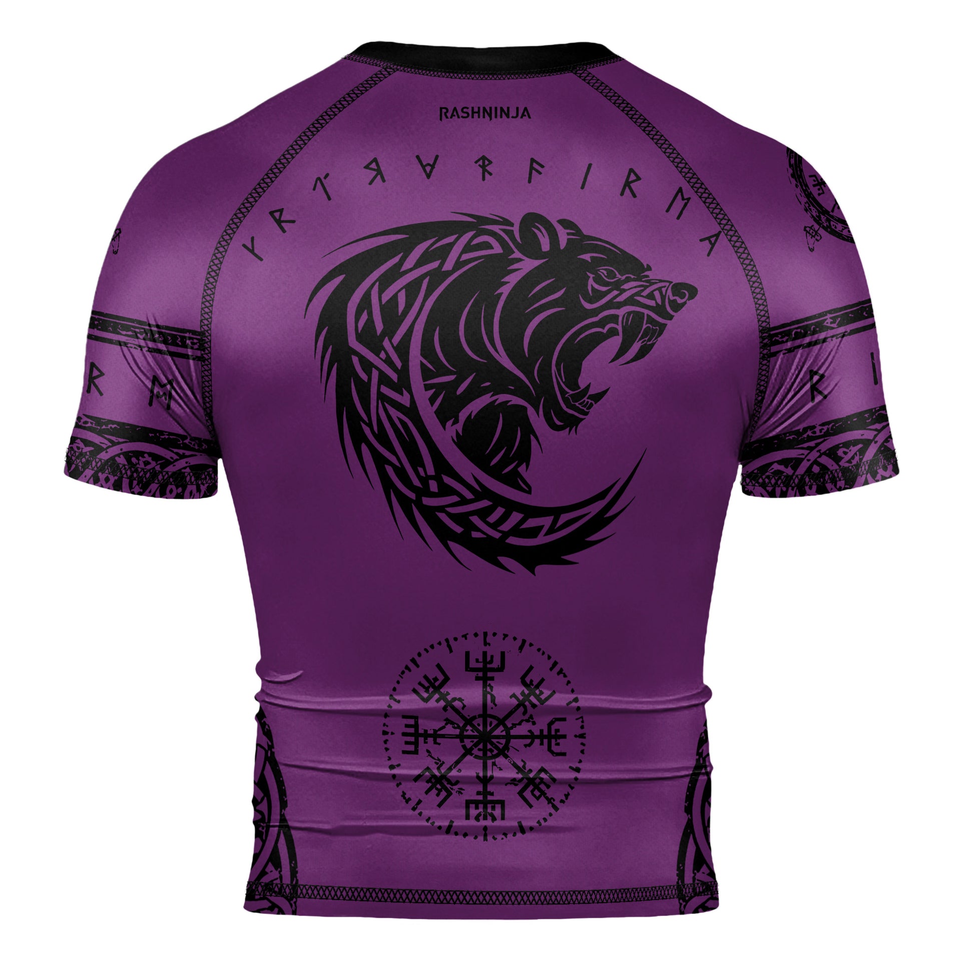 Rashninja Yggdrasil Bear Viking Men's Short Sleeve Rash Guard