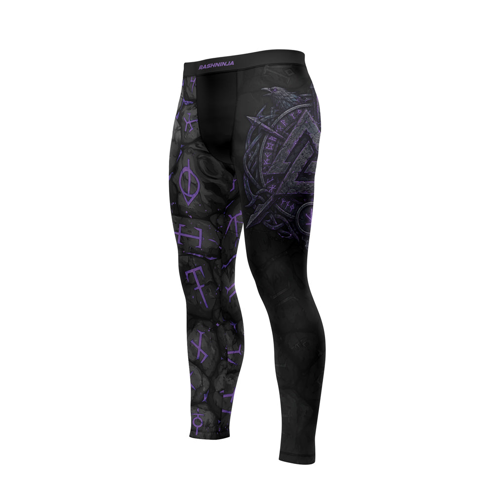 Rashninja Viking Raven Vegvisir Men's Spats