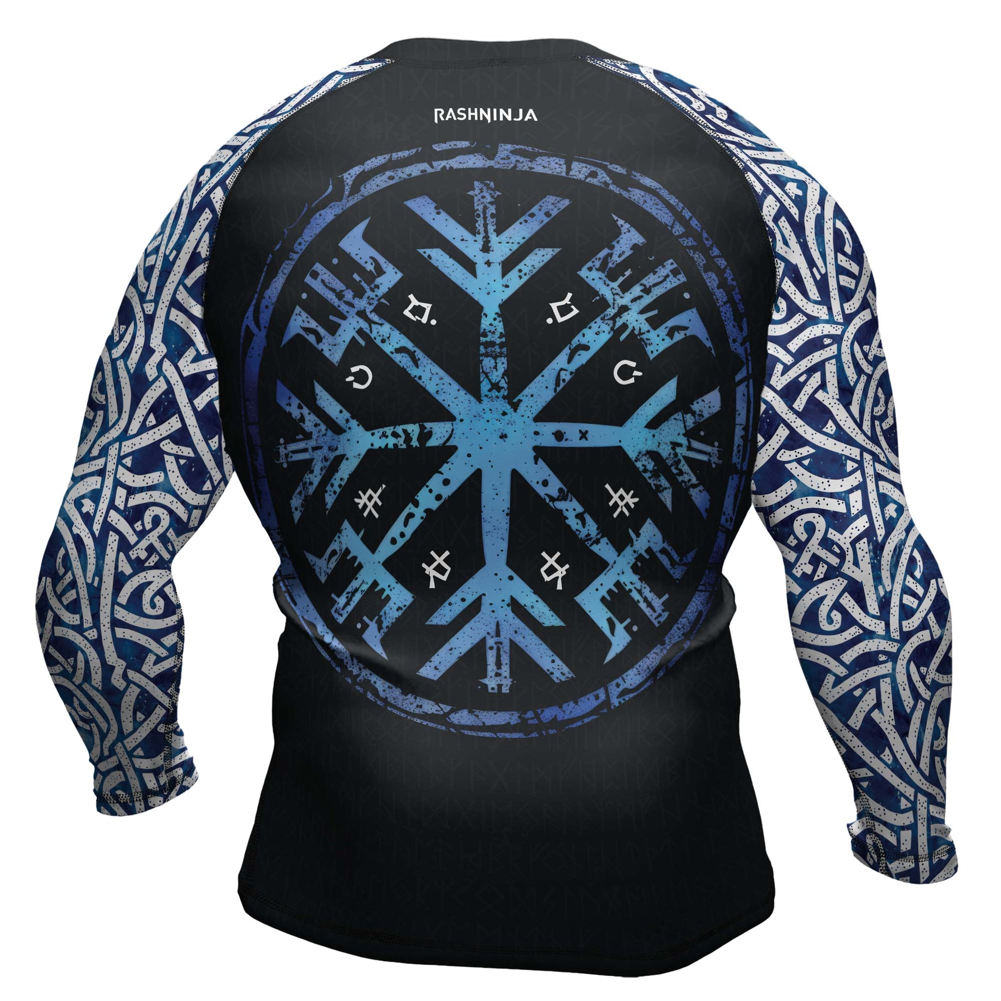 Rashninja Viking Helm of Awe Men's Long Sleeve Rash Guard