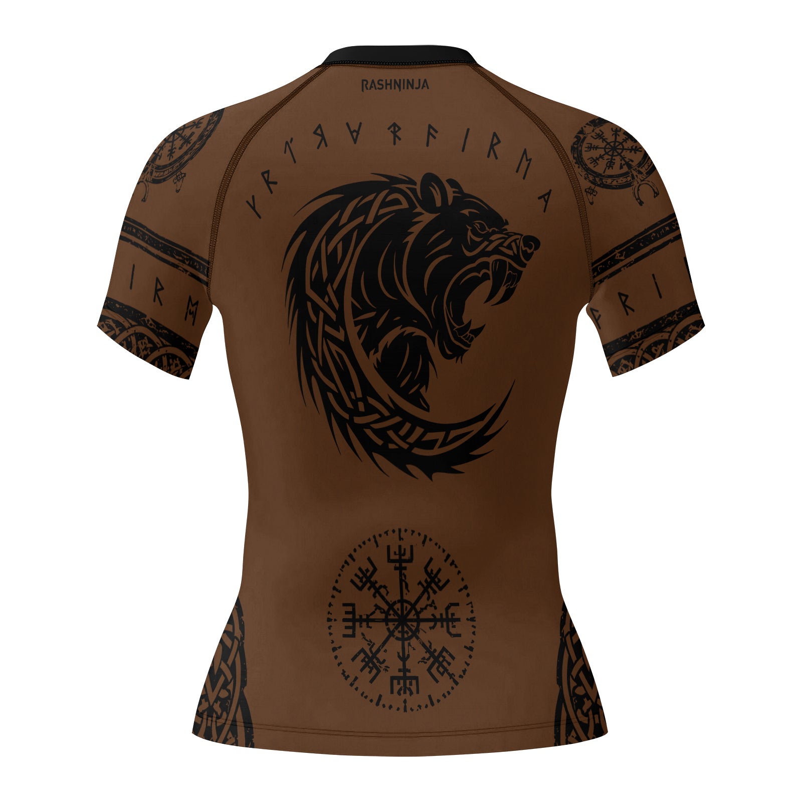 Rashninja Yggdrasil Bear Viking Women's Short Sleeve Rash Guard