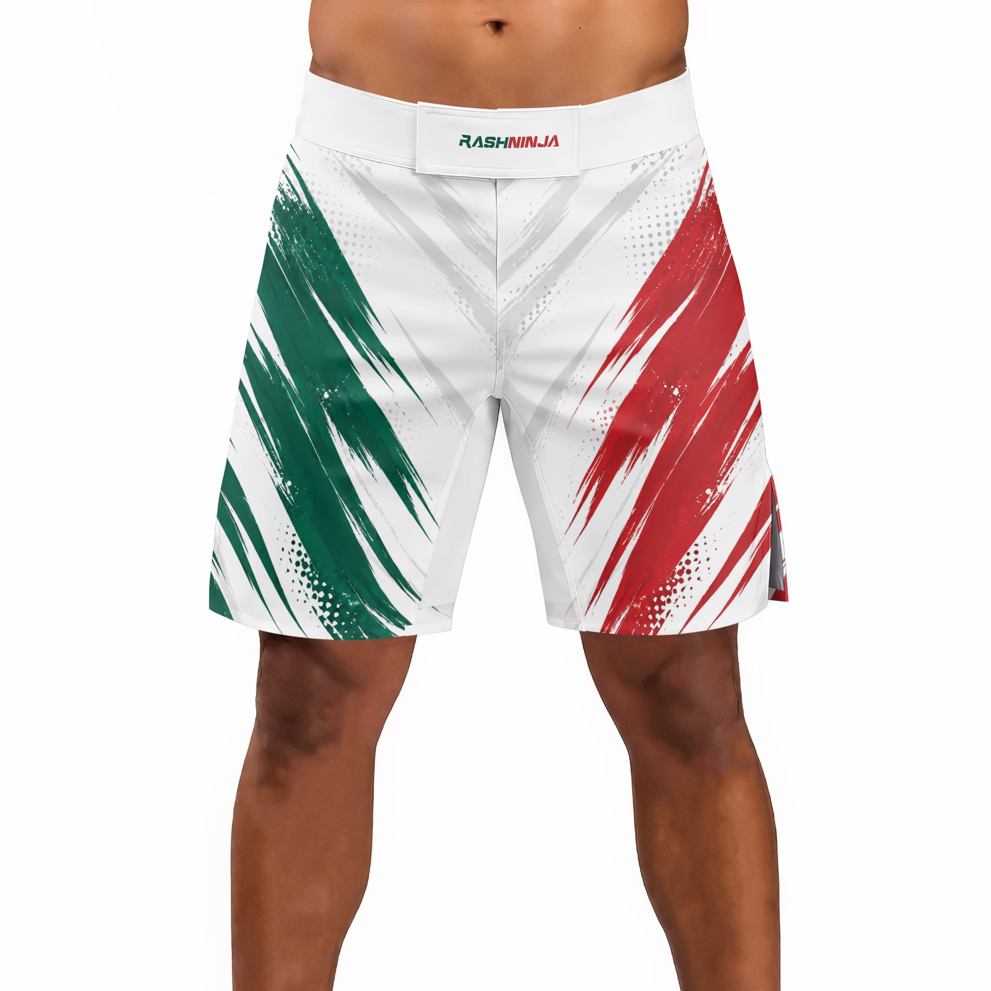 Rashninja Patriot Mexico Flag Men's Fight Shorts