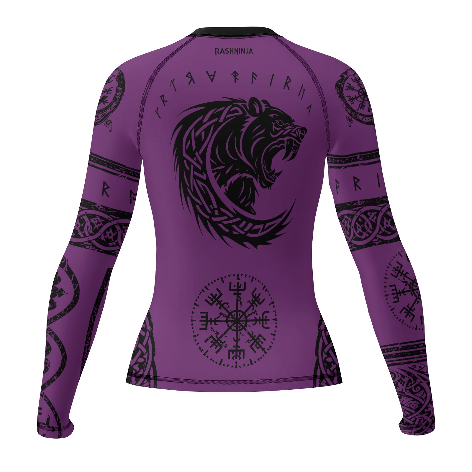 Rashninja Yggdrasil Bear Viking Women's Long Sleeve Rash Guard