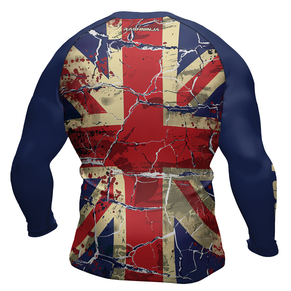 Rashninja United Kingdom Flag Men's Long Sleeve Rash Guard