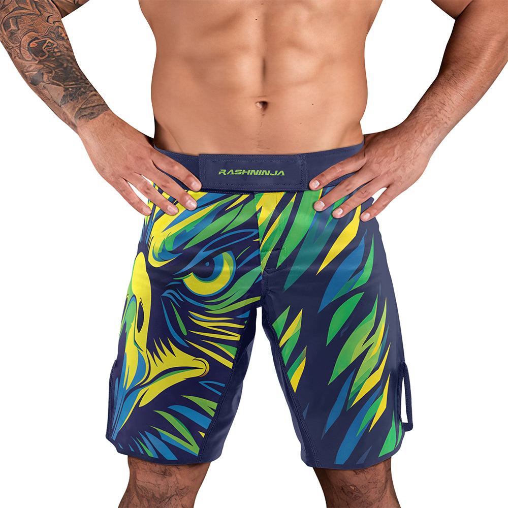 Rashninja Patriot Brazil Flag Men's Fight Shorts