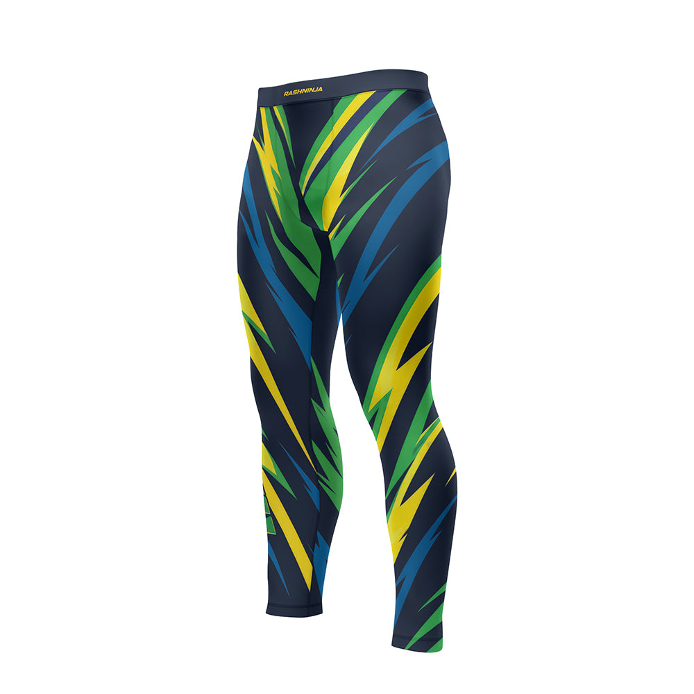 Rashninja Patriot Brazil Flag Men's Spats