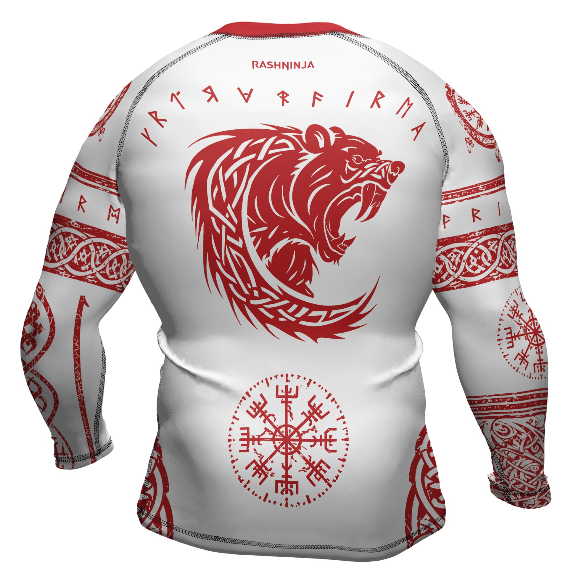 Rashninja Yggdrasil Bear Viking Men's Long Sleeve Rash Guard