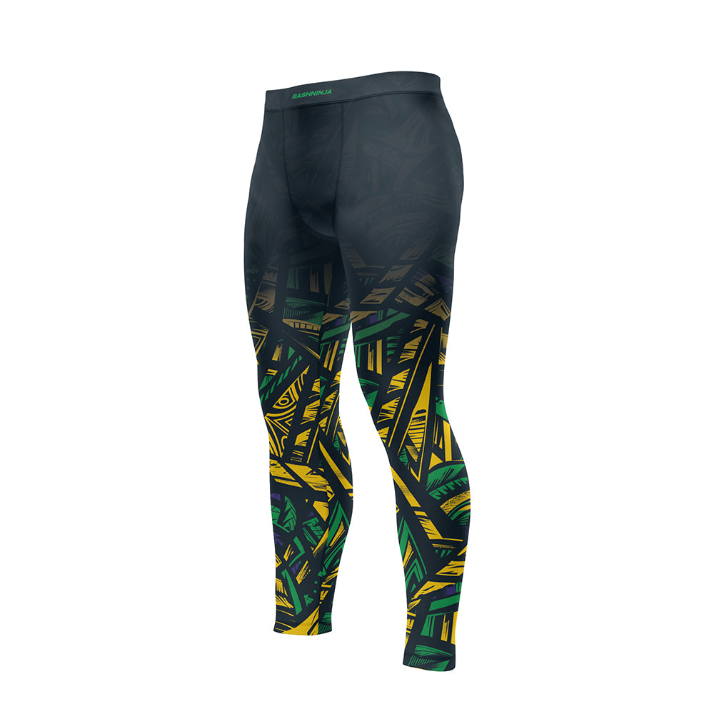 Rashninja Patriot Brazil Flag Men's Spats