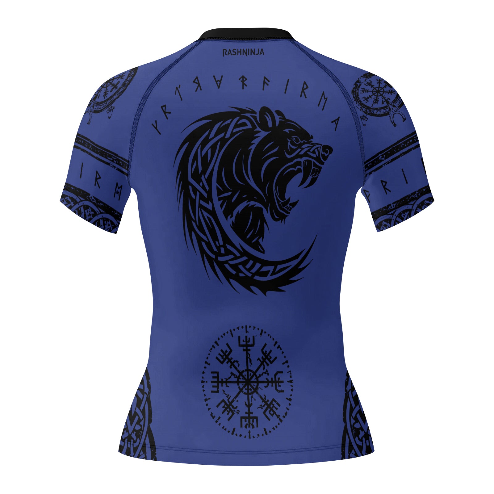 Rashninja Yggdrasil Bear Viking Women's Short Sleeve Rash Guard