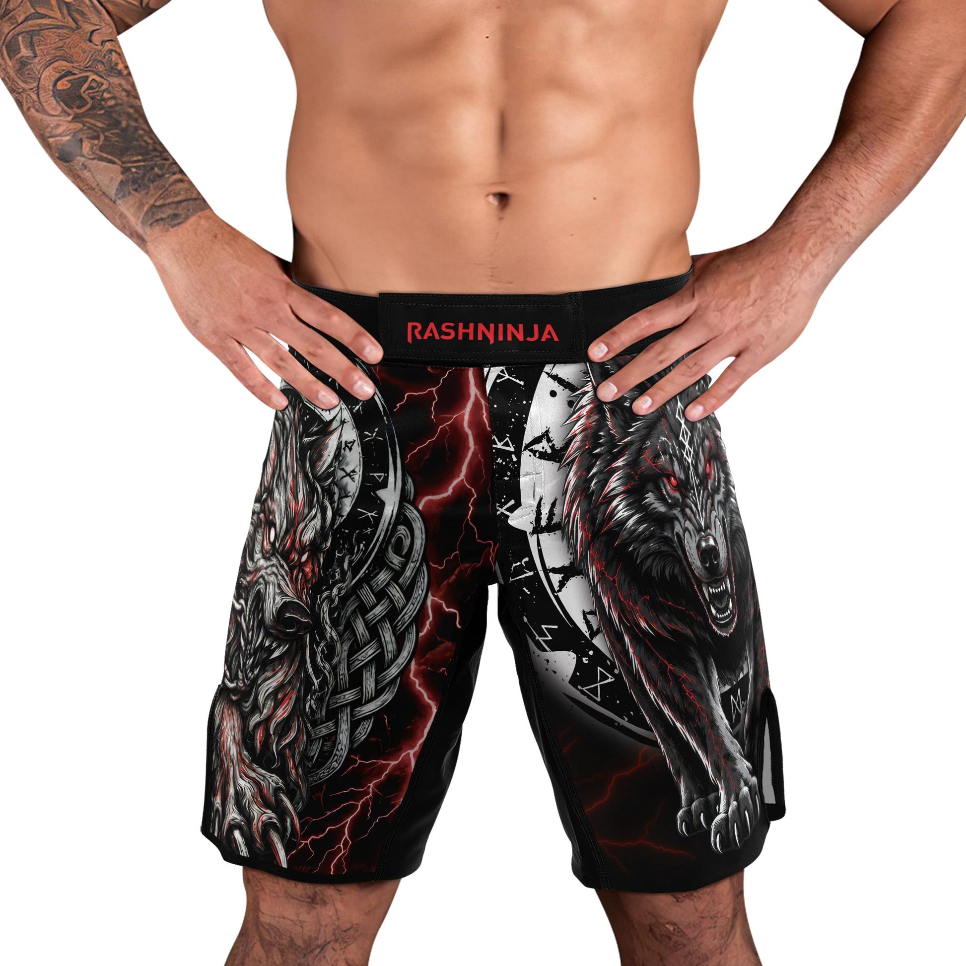Rashninja Blood Fenrir Wolf Women's Short Sleeve Rash Guard