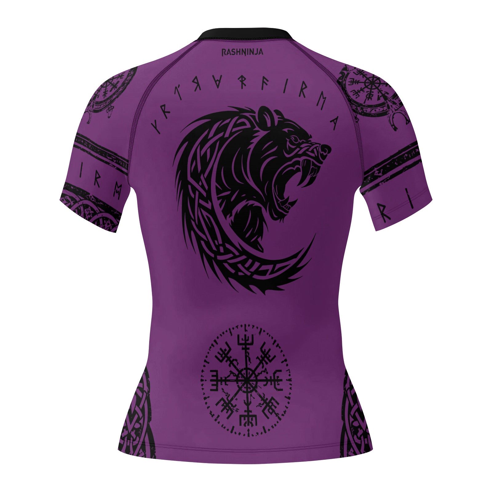 Rashninja Yggdrasil Bear Viking Women's Short Sleeve Rash Guard
