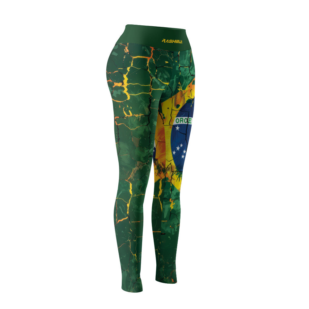 Rashninja Patriot Brazil Flag Women's Leggings