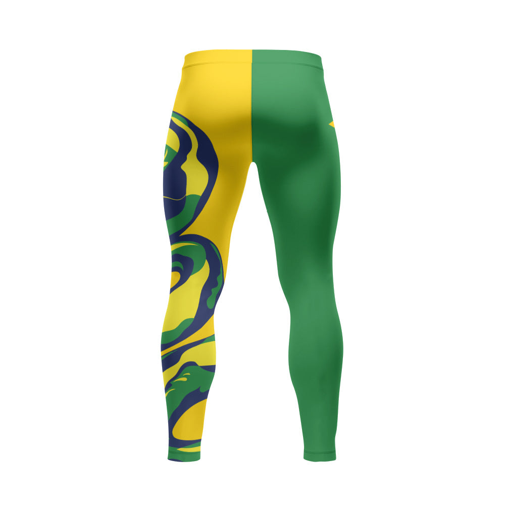 Rashninja Patriot Brazil Flag Men's Spats