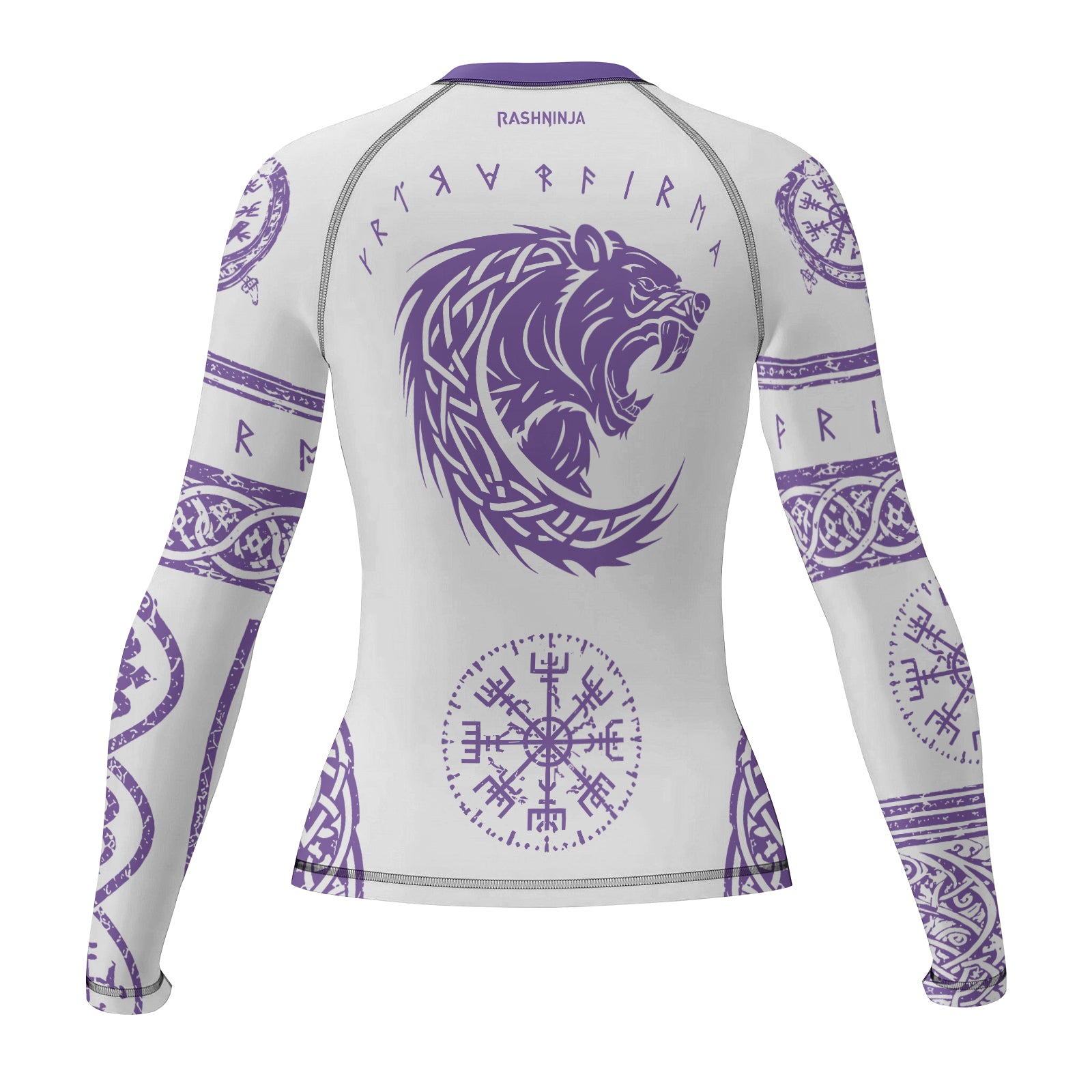 Rashninja Yggdrasil Bear Viking Women's Long Sleeve Rash Guard