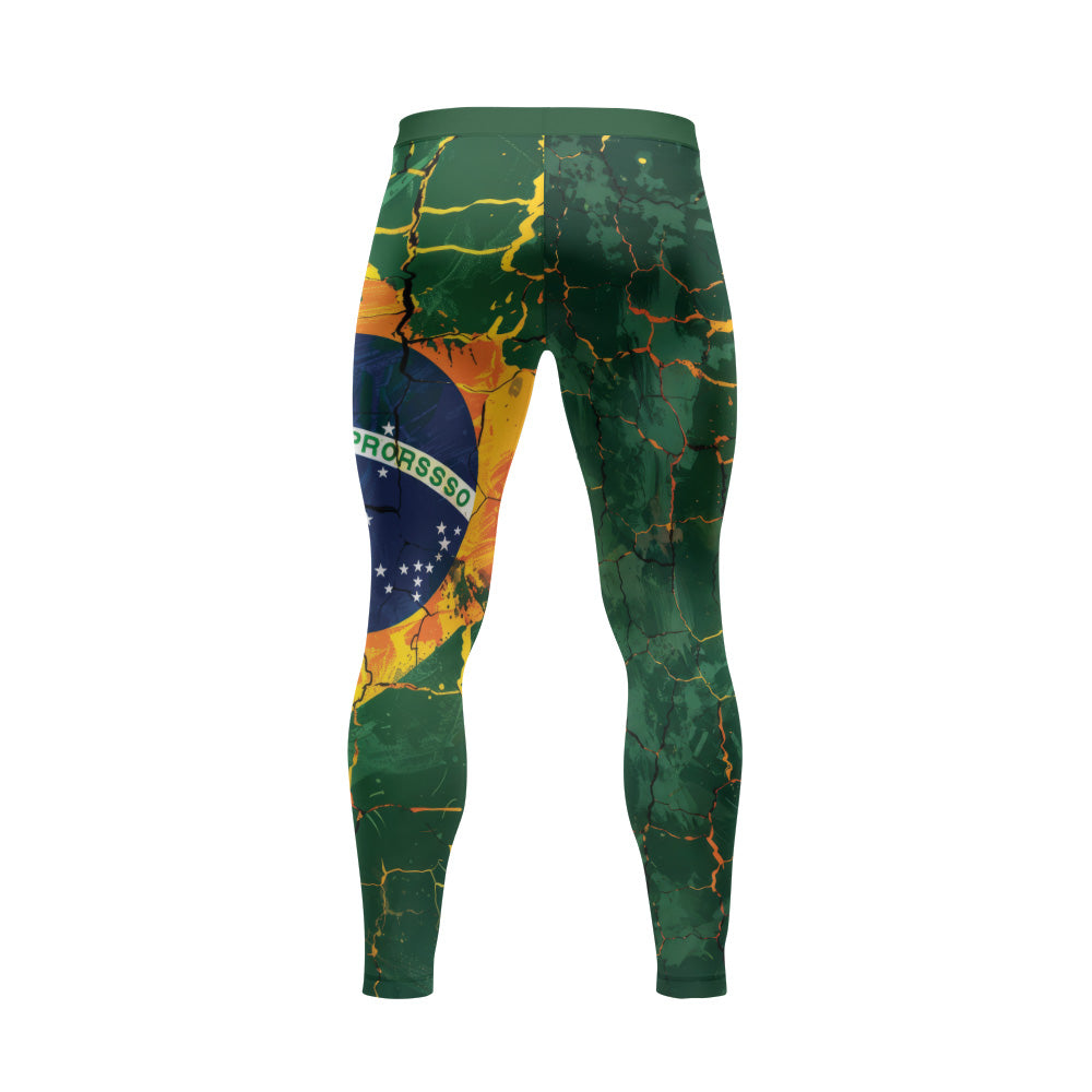 Rashninja Patriot Brazil Flag Men's Spats