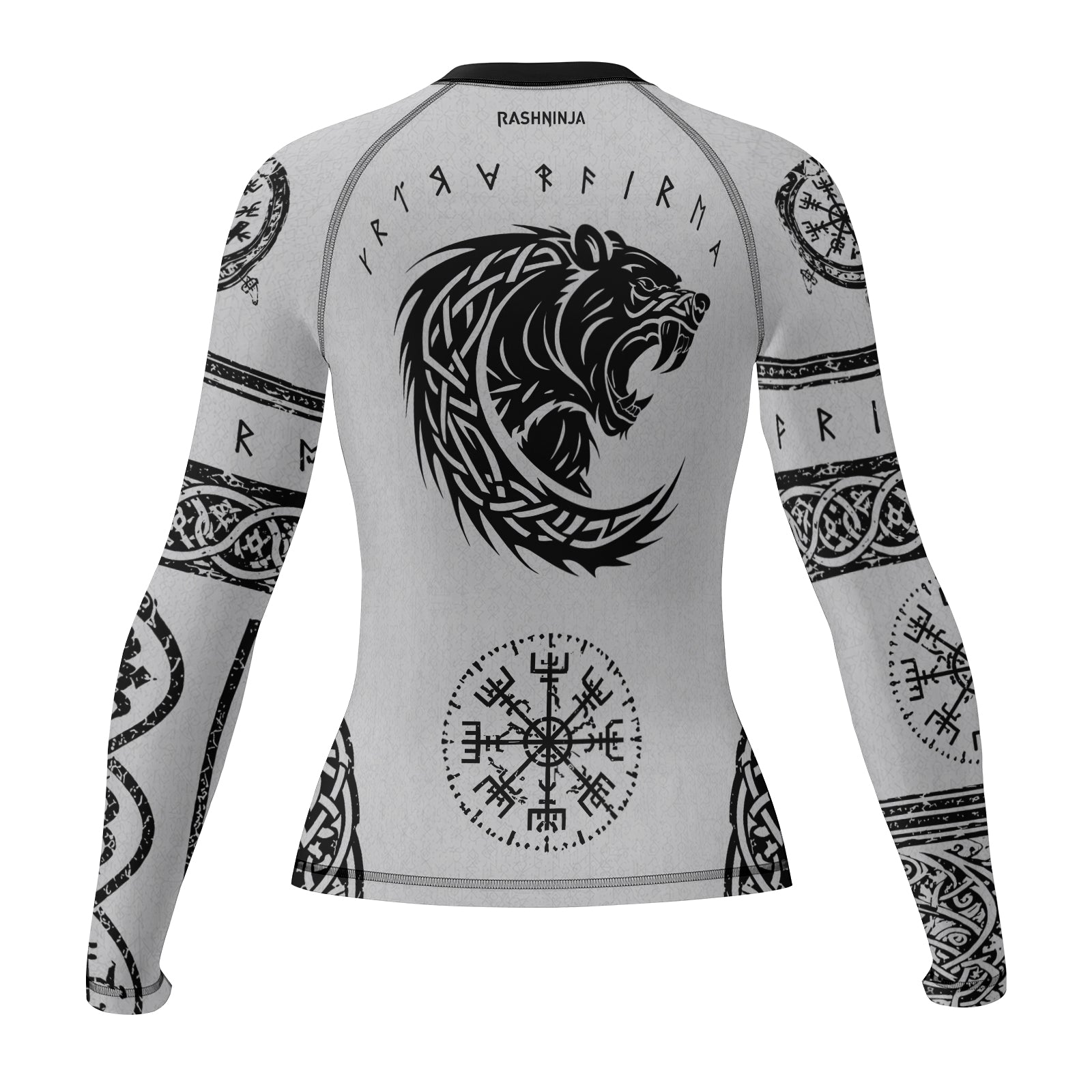 Rashninja Yggdrasil Bear Viking Women's Long Sleeve Rash Guard