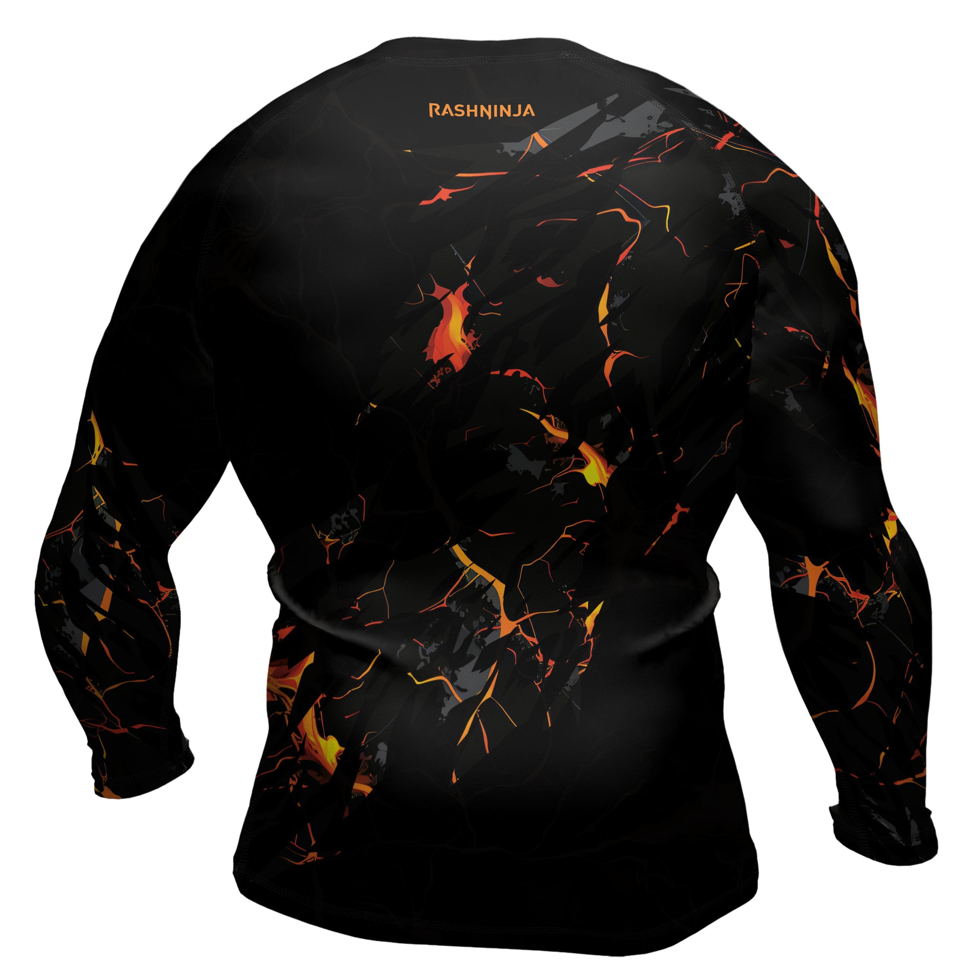Rashninja Cyber Lava Men's Long Sleeve Rash Guard